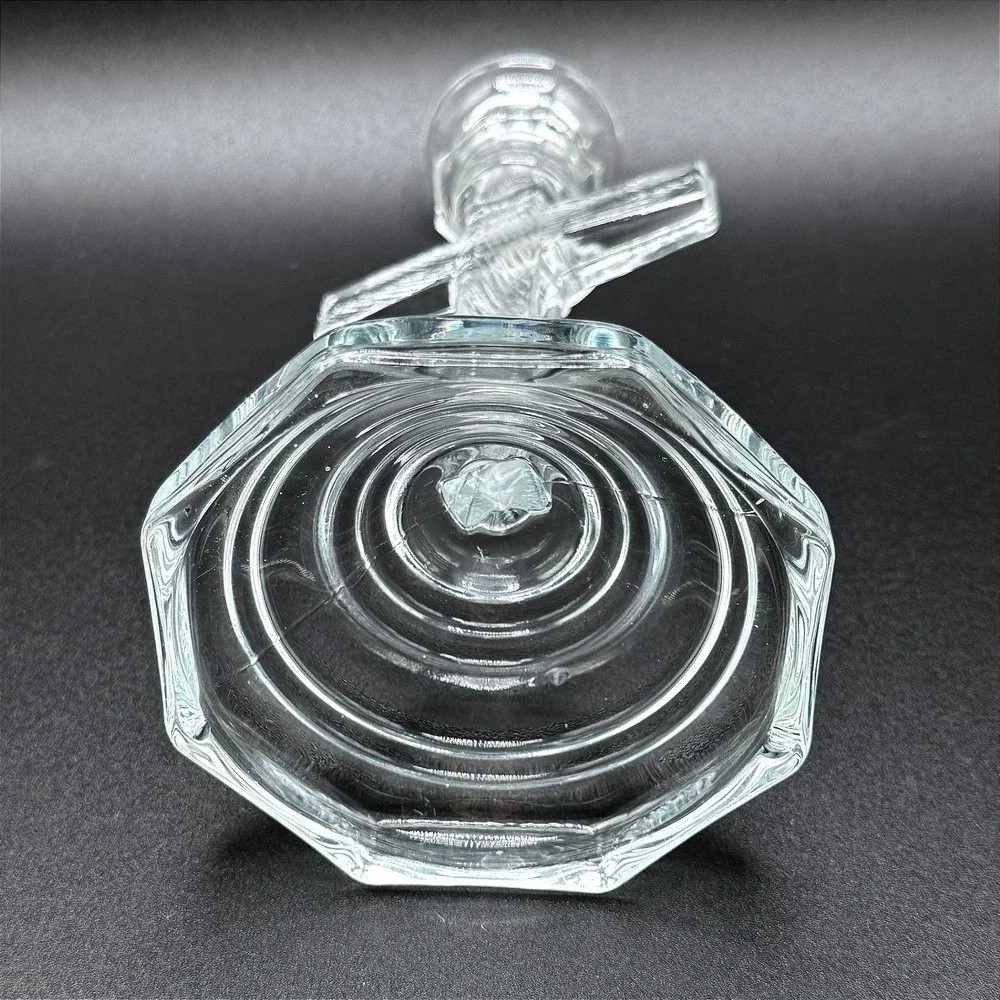 Vintage Home Interiors Glass Crucifix Candle Holder Jesus Religious‎ Cross USA